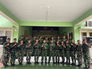 Tradisi Penyambutan Warga Baru Yonif 515 UTY/9/2 Kostrad Berlangsung Khidmat